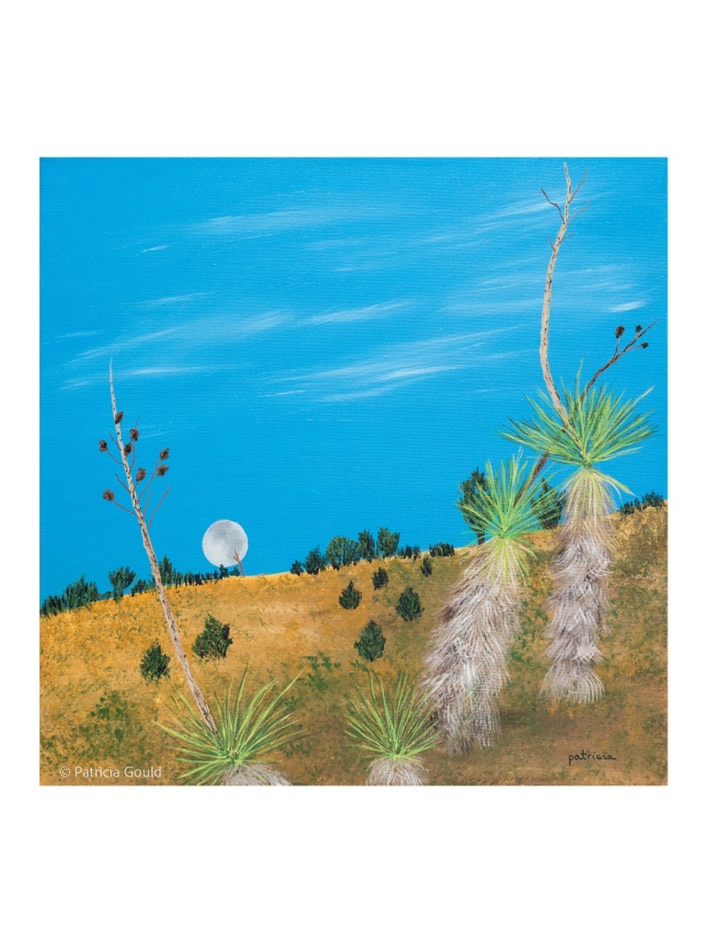 DESERT MOON - original acrylic on canvas painting